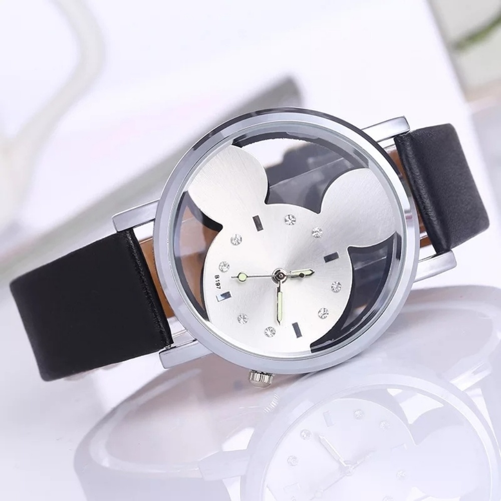 Watch transparent black color.